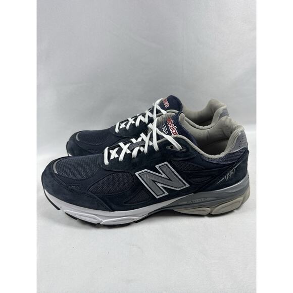 New Balance 990v3 Made in USA Navy Gray Sneakers Men’s Size 11 main image 10